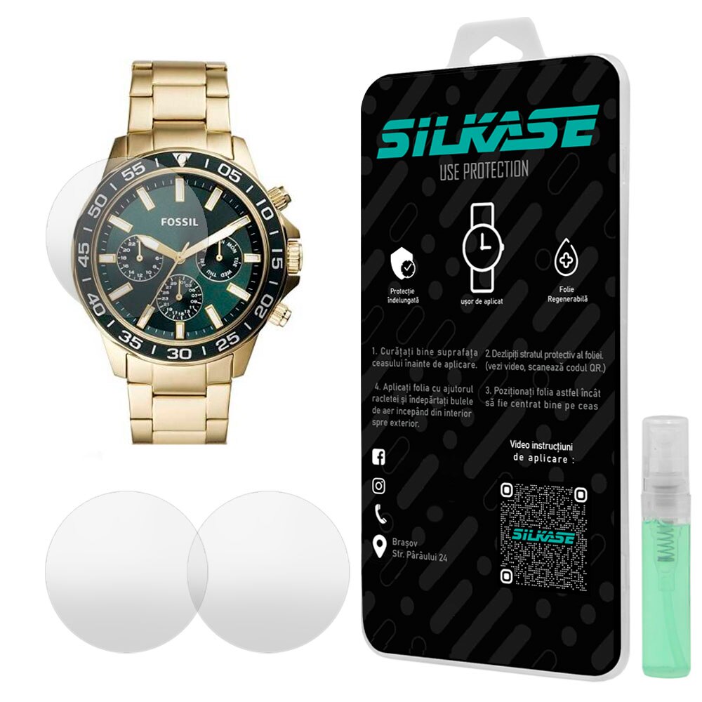 Fossil Bannon Multifunzione Cronografo Quadrante Verde Cinturino in Acciaio Oro Orologio da Uomo