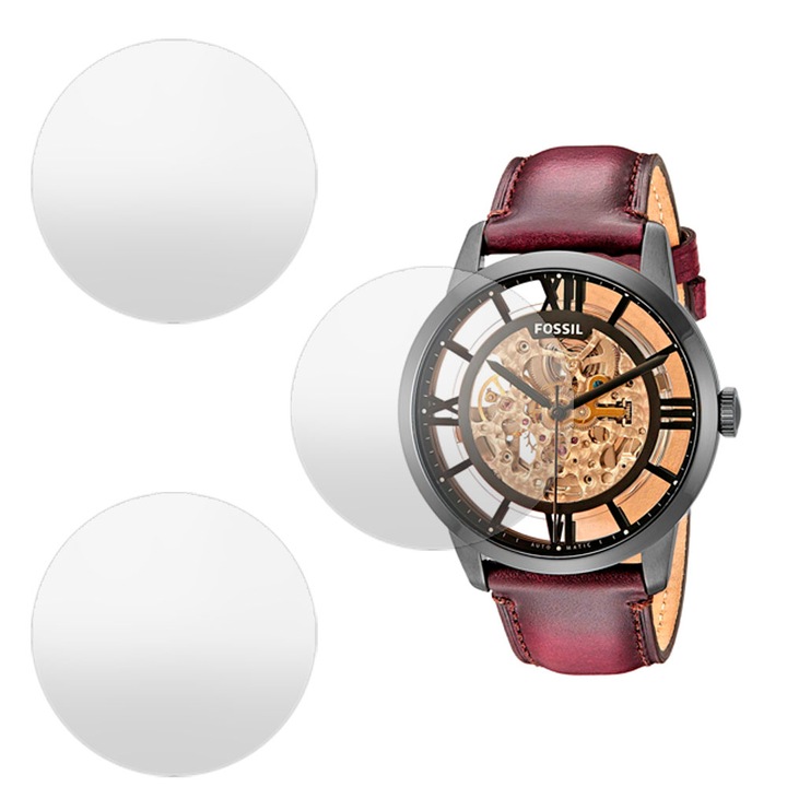 3 db SILKASE matt fólia készlet Fossil ME3098-hoz, szilikon, megújuló, teljes kijelzős