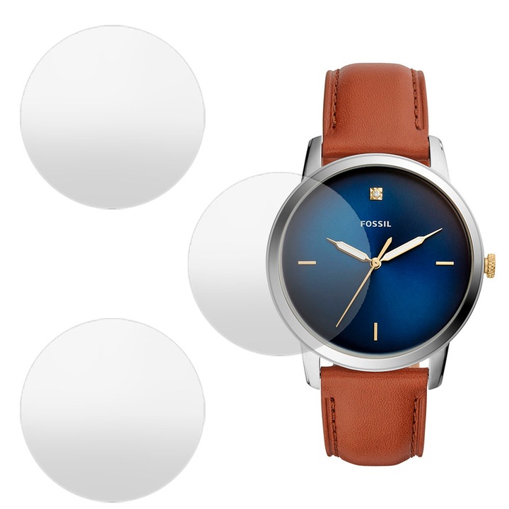 3 db SILKASE matt fólia készlet Fossil FS5499-hez, szilikon, megújuló, teljes kijelzős