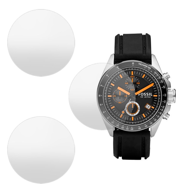 3 db SILKASE matt fólia készlet Fossil CH2647-hez, szilikon, megújuló, teljes kijelzős