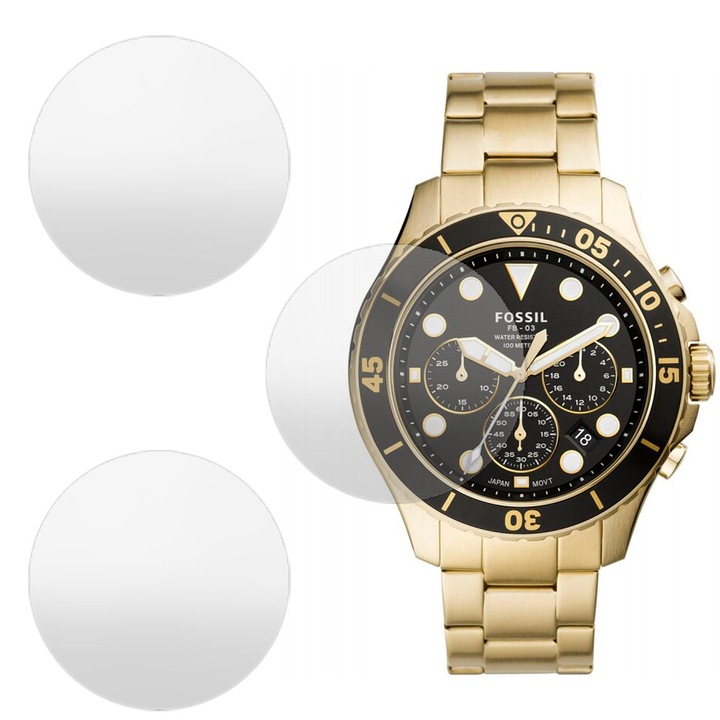 3 db SILKASE matt fólia készlet Fossil FS5727-hez, szilikon, megújuló, teljes kijelzős