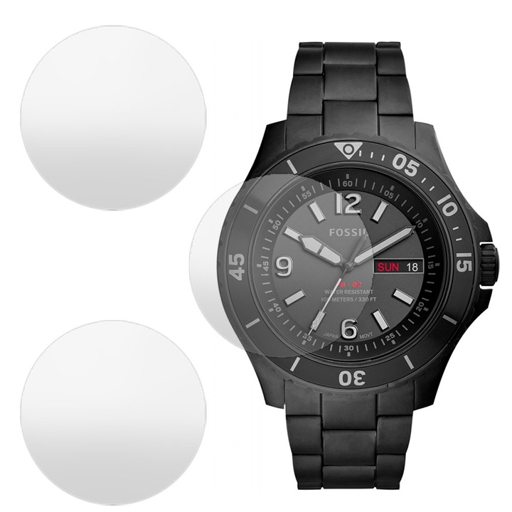 3 db SILKASE matt fólia készlet Fossil FS5688-hoz, szilikon, megújuló, teljes kijelzős