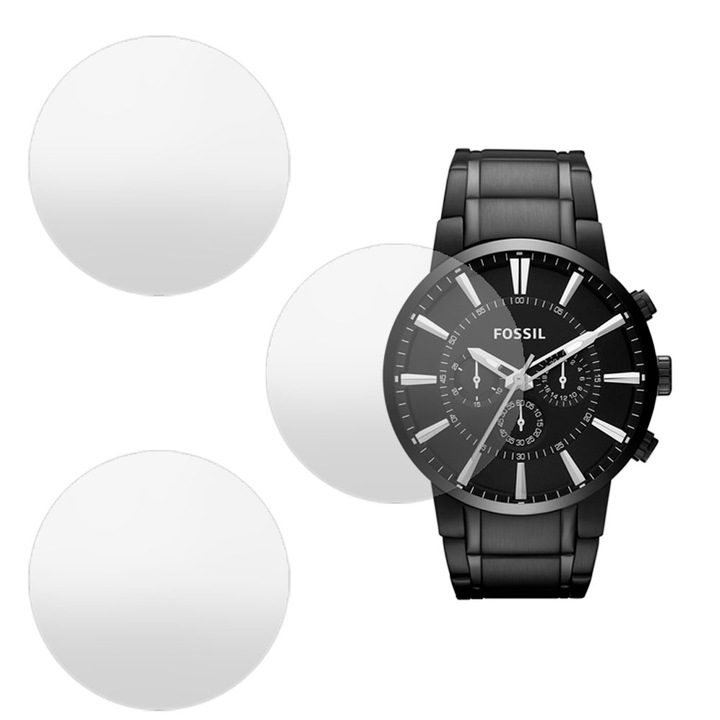 3 db SILKASE matt fólia készlet Fossil FS4778-hoz, szilikon, megújuló, teljes kijelzős
