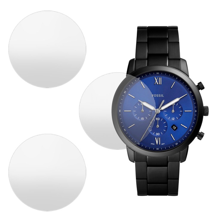 3 db SILKASE matt fólia készlet Fossil FS5698-hoz, szilikon, megújuló, teljes kijelzős