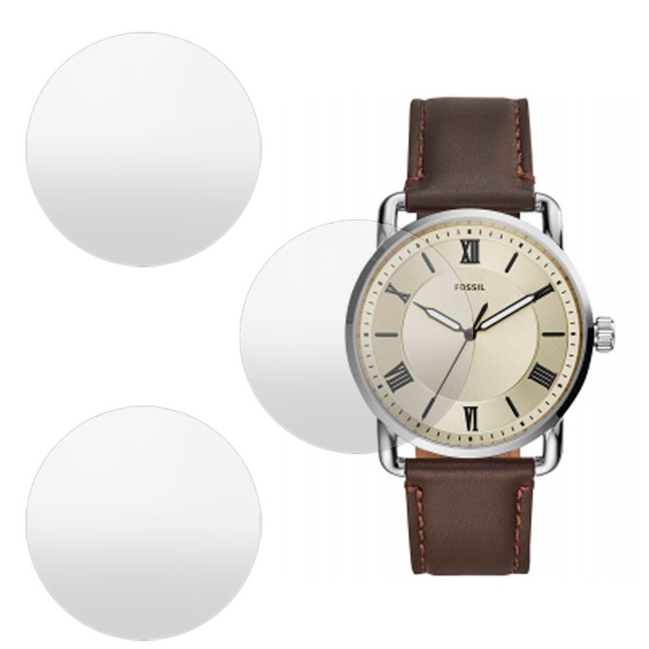 3 db SILKASE matt fólia készlet Fossil FS5663-hoz, szilikon, megújuló, teljes kijelzős