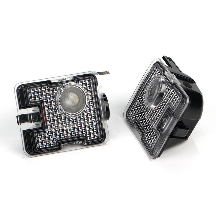 Set 2 Logo Shadow Lights Courtesy pentru Oglinzi dedicate Ford Focus 3 MK3.5 Facelift 2015-2018 - BTML-1002