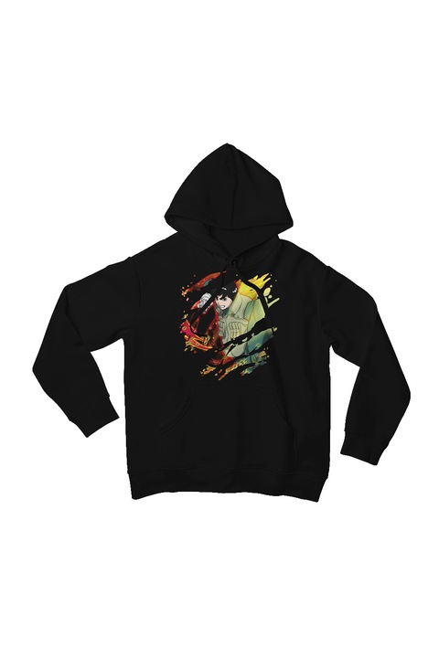 Női kapucnis pulóver, Naruto Shippuden New, ROCK LEE, fekete, M