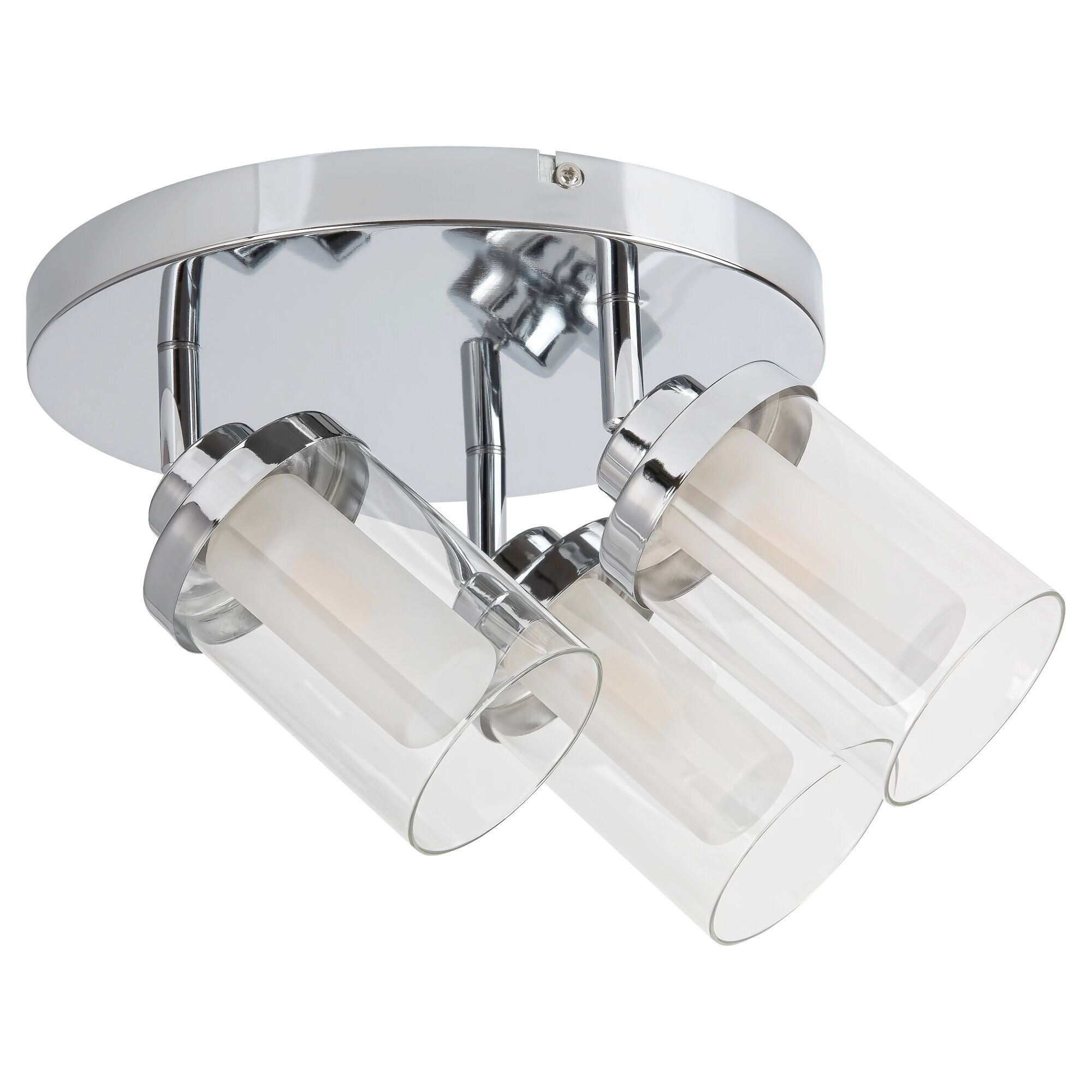 Plafoniera interior Aviva, G9 3x MAX 28W, Crom/Transparent
