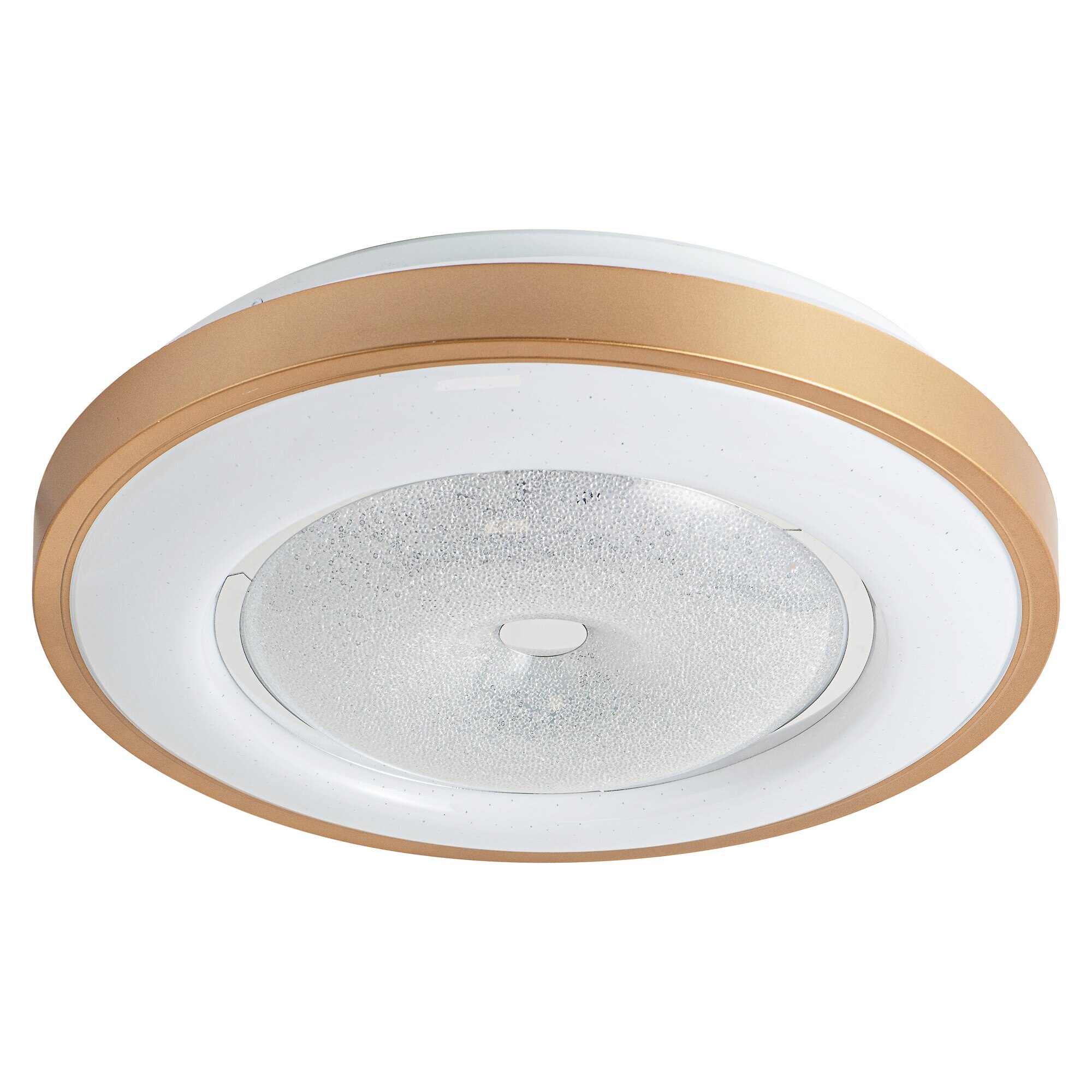 Plafoniera interior Dafina, LED 24W, Auriu/Alb
