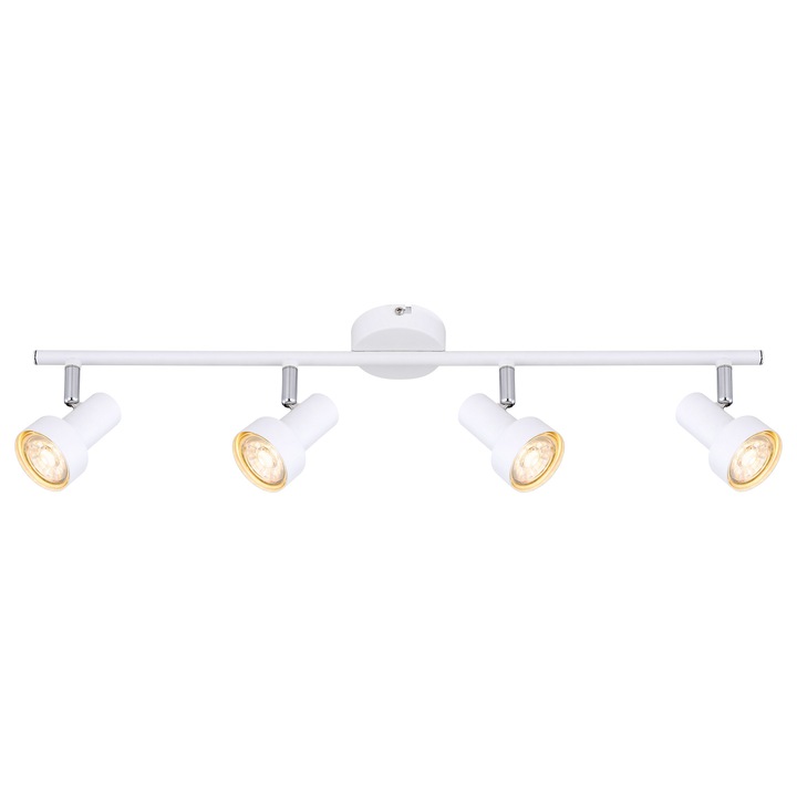 Plafoniera interior Konrad, GU10 4x MAX 50W, Alb