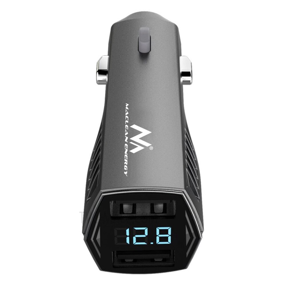 Incarcator auto 2 x USB, Maclean MCE126, negru