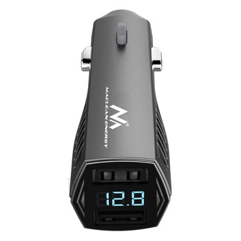 Incarcator auto 2 x USB, Maclean MCE126, negru Incarcator auto 2 x USB, Maclean MCE126, negru