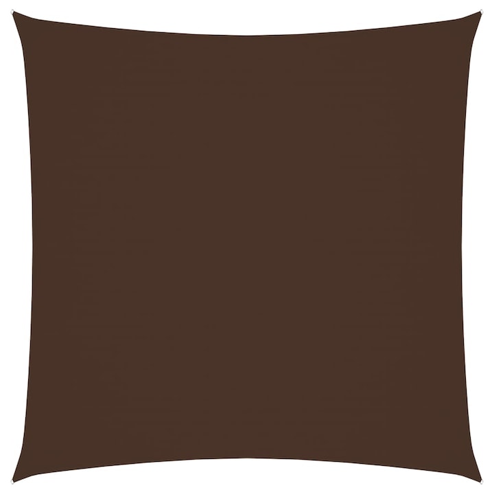 vidaXL barna négyzet alakú oxford-szövet napvitorla 3,6 x 3,6 m
