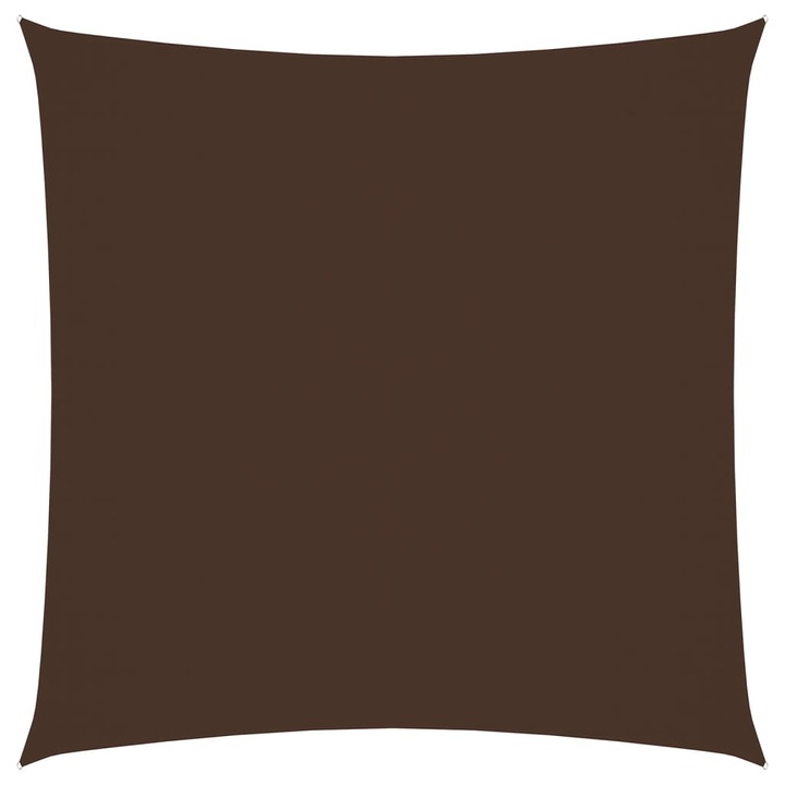 vidaXL barna négyzet alakú oxford-szövet napvitorla 3 x 3 m 135797