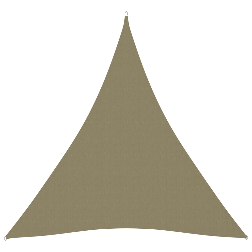 Copertina parasolar triunghiular, vidaXL, Tesatura oxford cu invelis din PU, 3 x 4 x 4 m, Bej