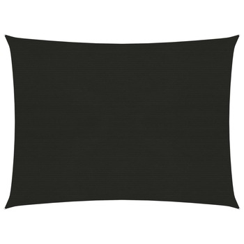 Panza de parasolar pentru exterior in forma dreptunghiulara vidaXL, Polietilena, 350 x 450 cm, Negru Panza de parasolar pentru exterior in forma dreptunghiulara vidaXL, Polietilena, 350 x 450 cm, Negru