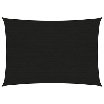Panza de parasolar pentru exterior in forma dreptunghiulara vidaXL, Polietilena, 250 x 400 cm, Negru Panza de parasolar pentru exterior in forma dreptunghiulara vidaXL, Polietilena, 250 x 400 cm, Negru