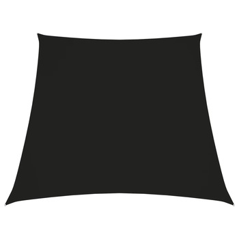 Copertina panza de parasolar in forma de trapez vidaXL, Tesatura, 400 x 200 cm, Negru Copertina panza de parasolar in forma de trapez vidaXL, Tesatura, 400 x 200 cm, Negru