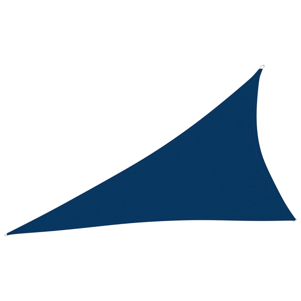 Copertina parasolar triunghiular vidaXL, Tesatura oxford cu invelis din PU, 4 x 5 x 6,4 m, Albastru