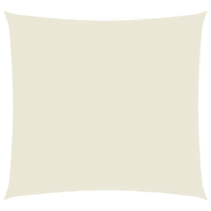 vidaXL krémszínű négyzet alakú oxford-szövet napvitorla 5x5 m 135196