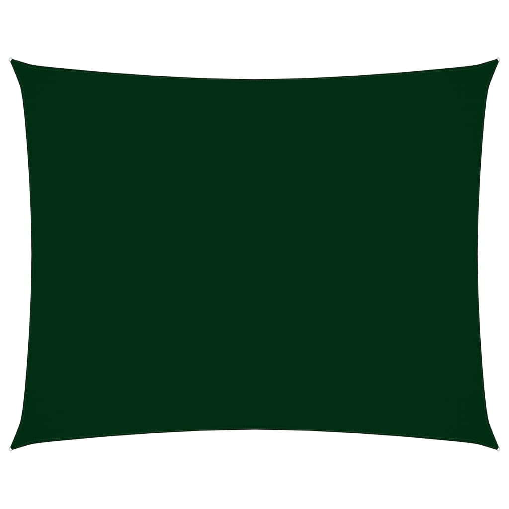 Copertina parasolar vidaXL, Tesatura oxford cu invelis din PU, 2 x 3,5 m, Verde inchis