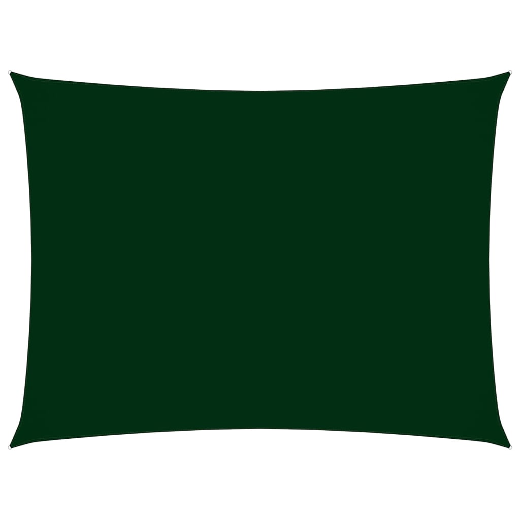 Copertina parasolar vidaXL, Tesatura oxford cu invelis din PU, 2,5 x 4,5 m, Verde inchis
