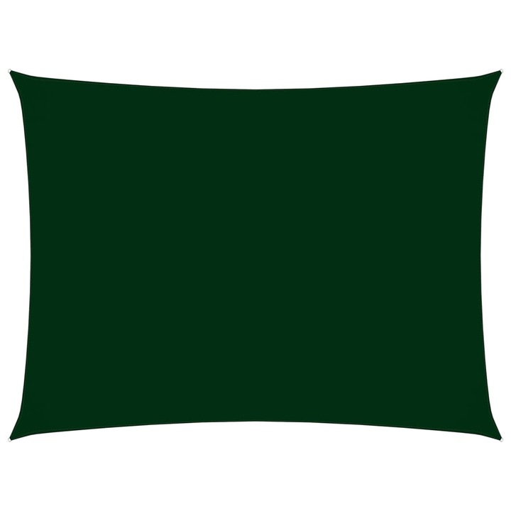 Платно-сенник Оксфорд плат правоъгълно 2 vidaXL,5x4,5 м, тъмнозелено