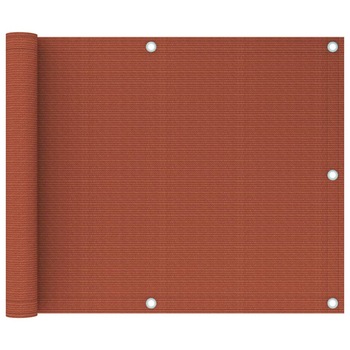 Paravan de balcon rezistent la raze UV vidaXL, Polietilena, 75 x 500 cm, Caramiziu Paravan de balcon rezistent la raze UV vidaXL, Polietilena, 75 x 500 cm, Caramiziu