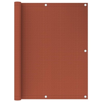 Paravan de balcon rezistent la raze UV vidaXL, Polietilena, 120 x 600 cm, Caramiziu Paravan de balcon rezistent la raze UV vidaXL, Polietilena, 120 x 600 cm, Caramiziu