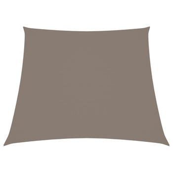 Copertina panza de parasolar in forma de trapez vidaXL, Tesatura, Taupe Copertina panza de parasolar in forma de trapez vidaXL, Tesatura, Taupe