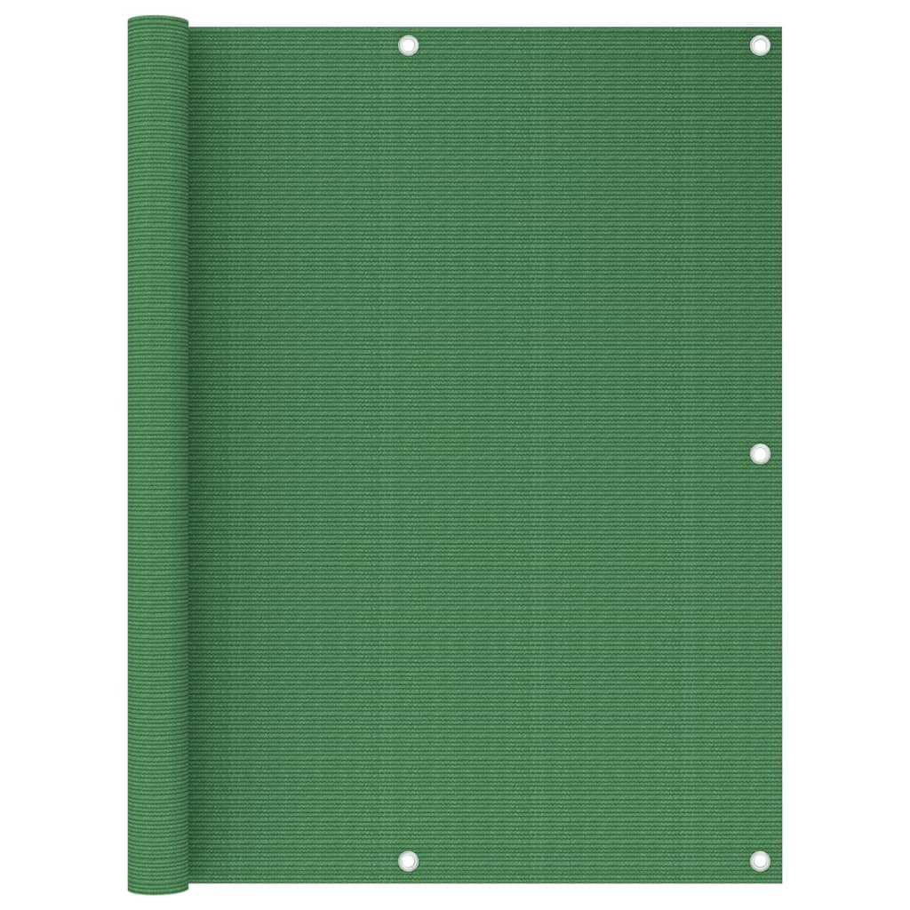 Paravan de balcon rezistent la raze UV vidaXL, Polietilena, 120 x 600 cm, Verde deschis