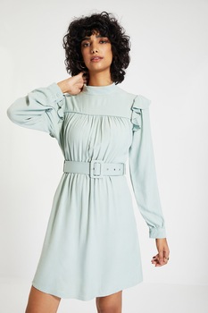 Trendyol, Rochie cu o curea si volane, Verde menta, XL Trendyol, Rochie cu o curea si volane, Verde menta, XL
