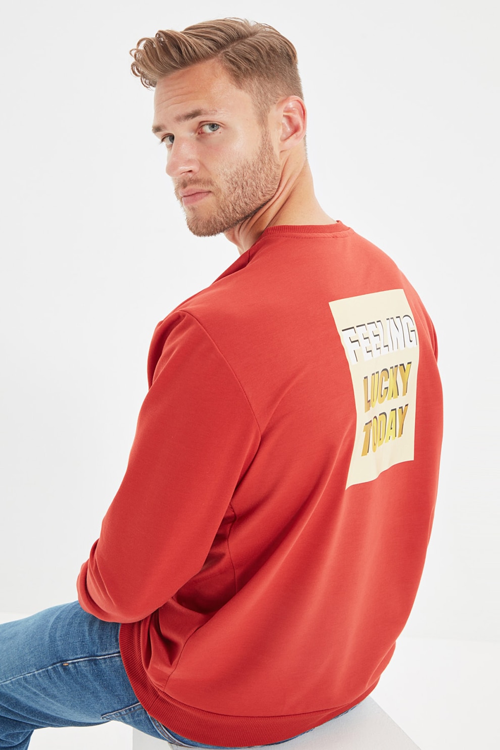 Trendyol, Bluza cu imprimeu pe partea din spate