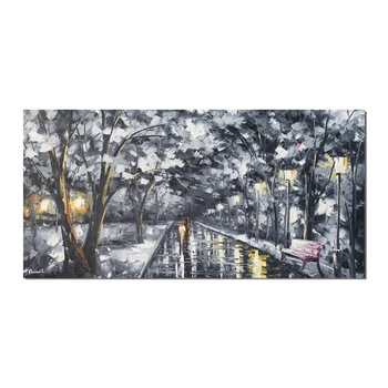 Tablou pictat manual - Romantic (3) - 120x60cm pictura ulei pe panza in cutit efect 3D Tablou pictat manual - Romantic (3) - 120x60cm pictura ulei pe panza in cutit efect 3D