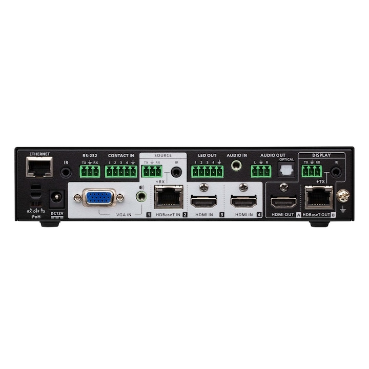 Активна HDMI матрица, включено захранване, 4 x 2 порта, 4 входа - 2 изхода, 4K, ATEN, черен, IDATA VP-1421