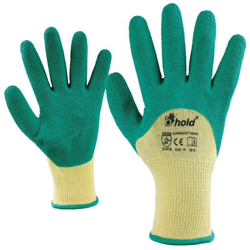 Manusi de lucru cu strat dublu de latex, Supergrip, marime universala