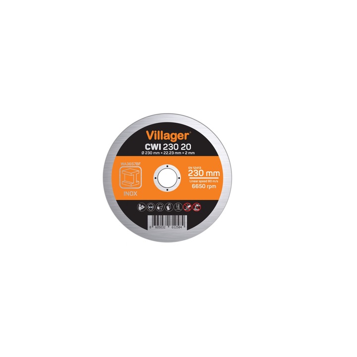 Disc taiere inox CWI23020 230 x 2.0 mm Villager VL059036
