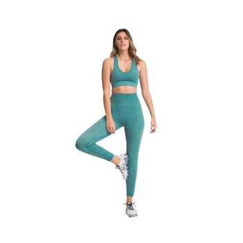 Set Sport Fitness Colanti si Bustiera, Turcoaz Set Sport Fitness Colanti si Bustiera, Turcoaz
