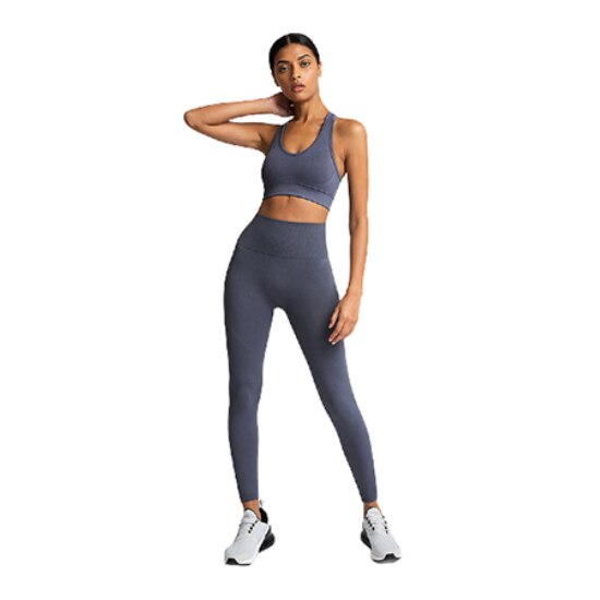 Set Sport Fitness Colanti si Bustiera, Bleumarin