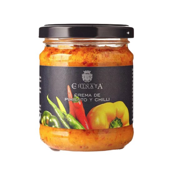 Crema de ardei gras si ardei iute, cu ulei de masline extra virgin, patrunjel si usturoi, 180 g