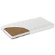 Patut co-sleeping 120x60 cu laterala culisanta total si roti Treppy Dreamy Plus, integral din lemn masiv fag, reglabil pe 5 nivele, include sistem de ancorare, culoare alb + saltea cocos lux 9 cm