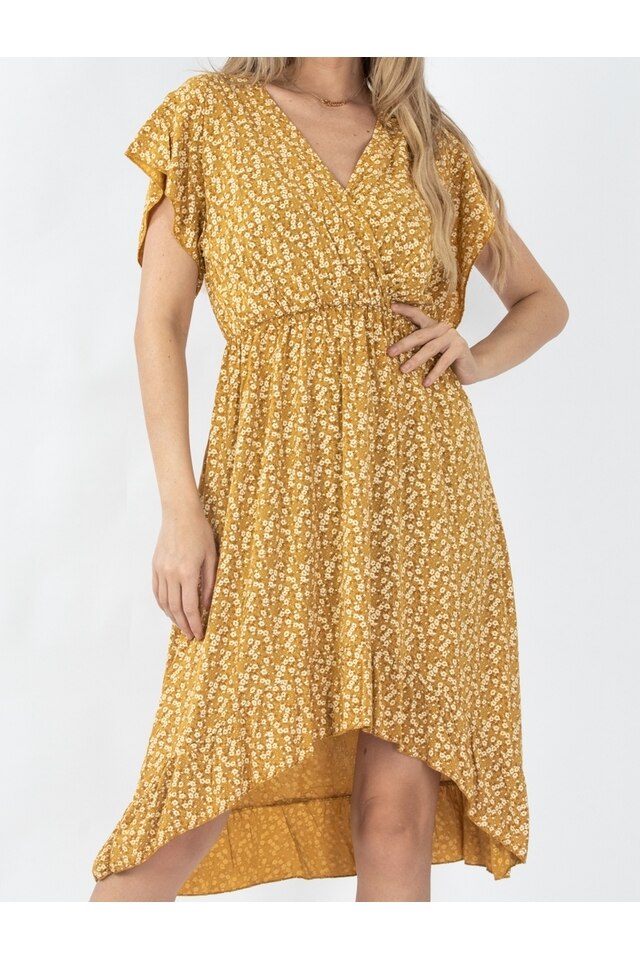 Rochie Dama Shae Mustar, Marime Unica