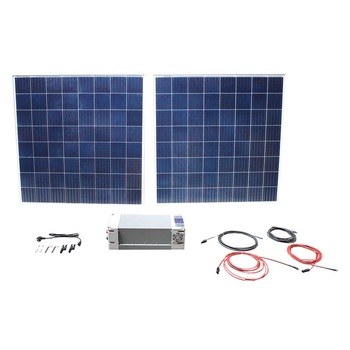 Sistem de stocare solar 3000W cu 2 panouri solare 24V/320W 1325x1330x35mm Sistem de stocare solar 3000W cu 2 panouri solare 24V/320W 1325x1330x35mm