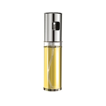 Dozator de ulei si otet din sticla, capacitate 100ML, Argintiu. Regal Trade Dozator de ulei si otet din sticla, capacitate 100ML, Argintiu. Regal Trade