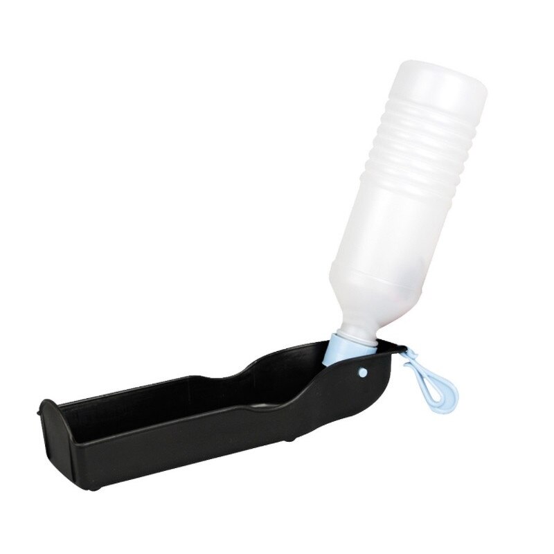 Dispensor de apa portabil pentru animale de companie, 500ml, rosu