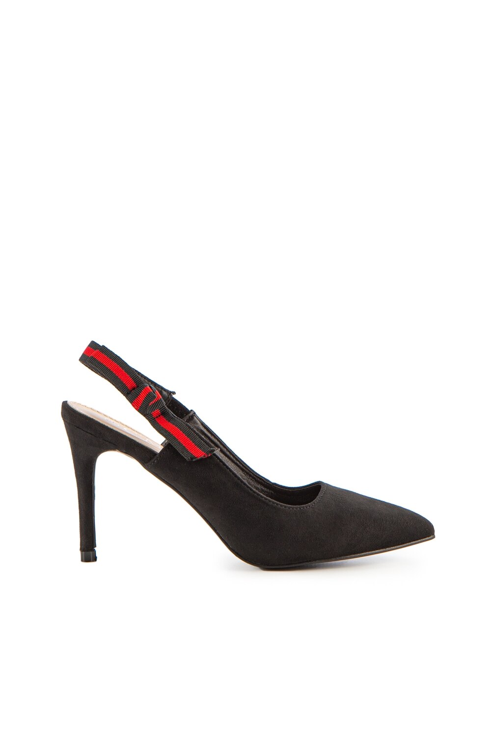 Pantofi dama Nevar, rosu, Negru