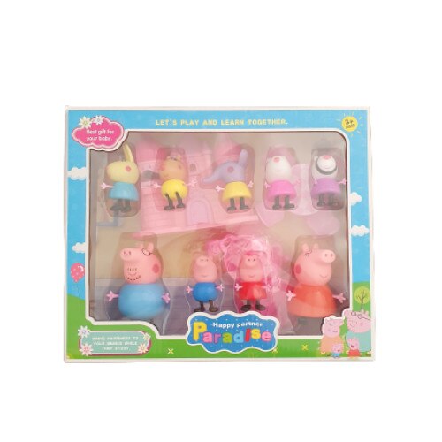 Set figurine Peppa Pig - happy paradise, multicolor, + 3 ani