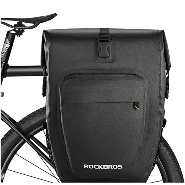 Geanta Dubla Portbagaj Rockbros, 2 x 20-27 l, Nylon, Negru