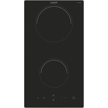 Plita incorporabila Candy CID 30/G3, Inductie, 2 zone de gatit, Touch control, 30 cm, Neagra