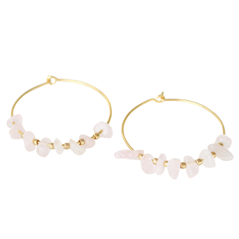 Cercei, Matica Jewellery, 30 mm, Argint placat cu aur, Auriu